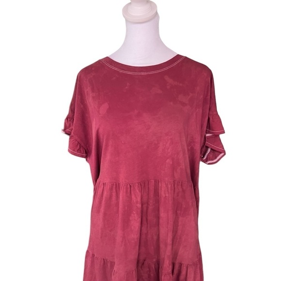 J. Crew - Tiered Dress in Broken-In Jersey Sz XL - Picture 3 of 7